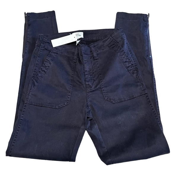 NWT J. Crew dark plum skinny zippered jean. Size: 25 - Picture 5 of 6